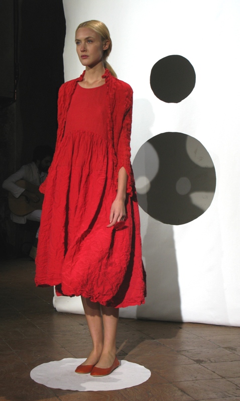 Daniela Gregis, Spring/Summer 2014, Red, Dress, Linen